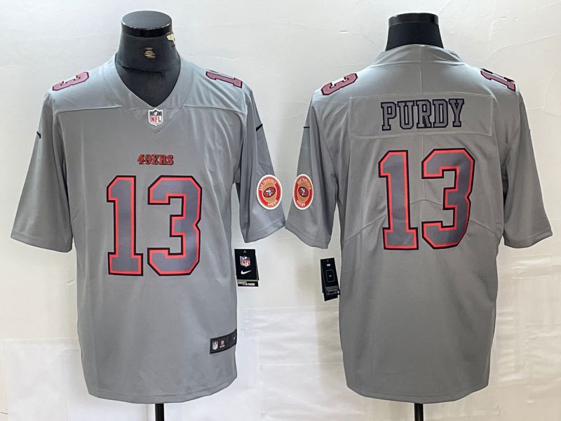 Men San Francisco 49ers #13 Purdy Grey 2024 Nike Vapor Untouchable Limited NFL Jersey->san francisco 49ers->NFL Jersey